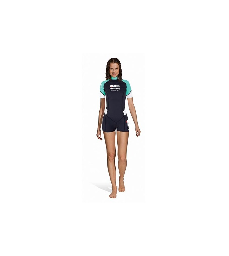 Combinaison shorty femme pour eau chaude Mares Thermo Guard She Dives 1.5mm pour la plongée & snorkeling ou en sous-combinaison