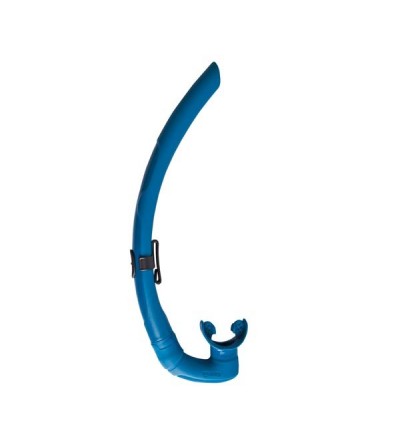 Tuba de chasse sous-marine & apnée Mares Pure Instinct Dual avec embout anatomique et section en D - bleu