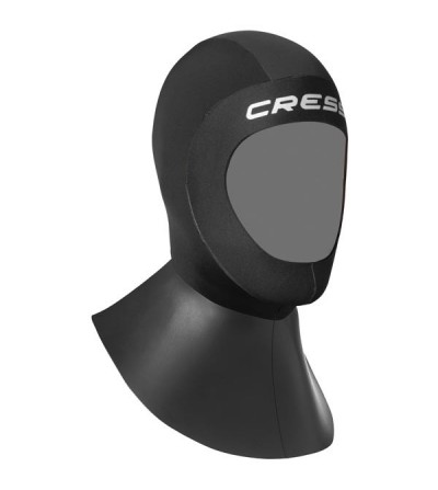 Cagoule de plongée Cressi Bala en néoprène 5mm avec plastron pour combinaison Cressi - Modèle homme