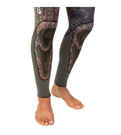 Pantalon de combinaison Cressi Seppia en néoprène refendu 7mm camouflage vert marron pour la chasse sous-marine & l'apnée