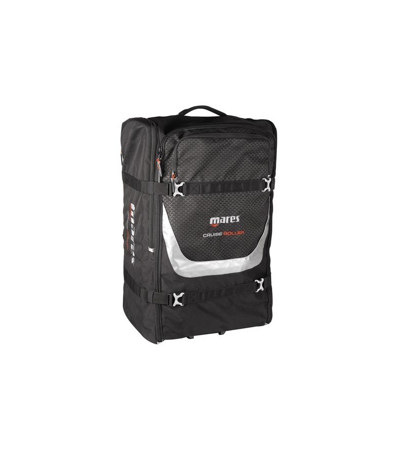 Grand sac à dos à roulettes & repliable Mares Cruise Backpack Roller d'un volume de 128 litres. Idéal pour les voyages plongée