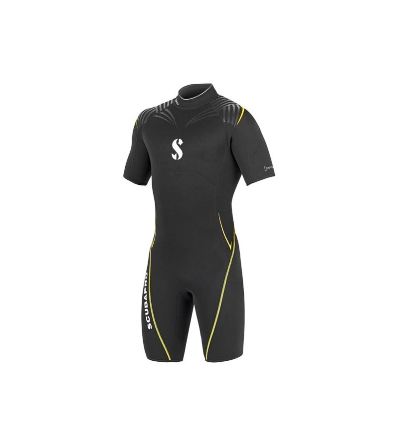 Shorty Scubapro Definition 2.5mm homme, confort et protection suffisante pour la plongée & le snorkeling en eau chaude