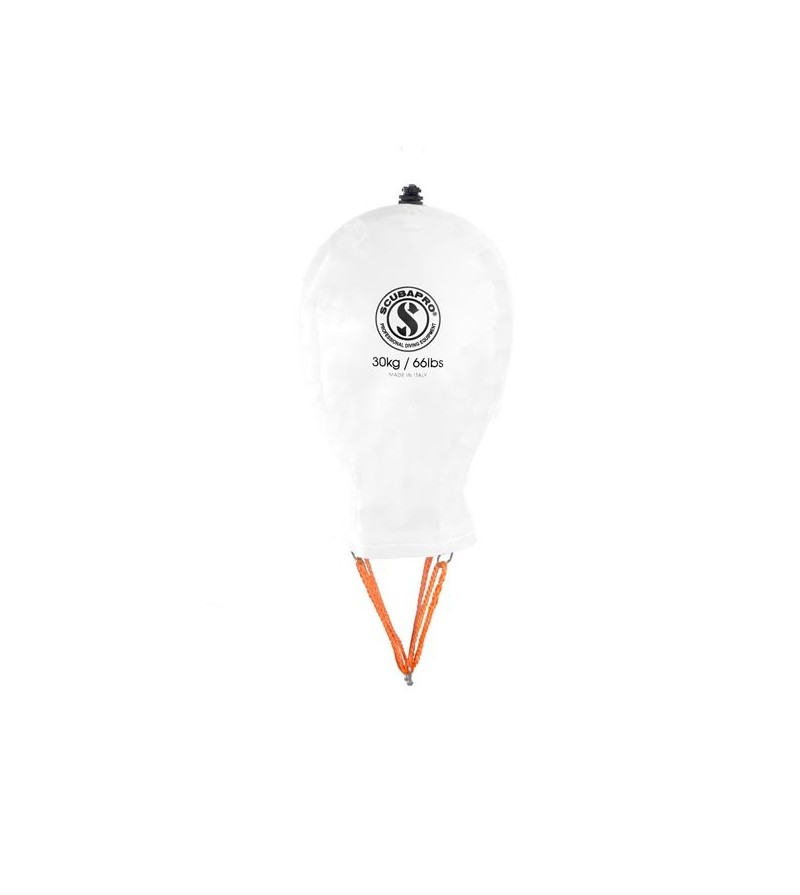 Parachute de relevage avec soupape Scubapro pour le levage de charges jusqu'à 30kg