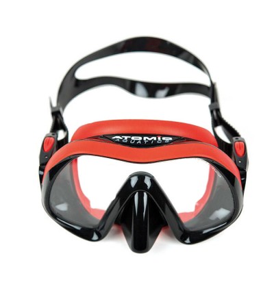 Masque Venom Atomics UltraClear Schott Superwite rouge Noir - Atelier de la Mare - Marseille