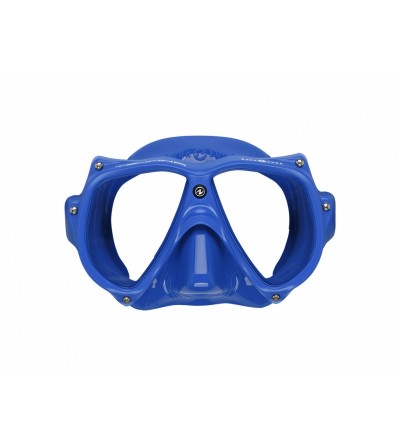 Masque deux verres Aqualung Teknika Bleu avec cerclage vissé, jupe confortable pour la plongée TEK, professionnelle ou loisir