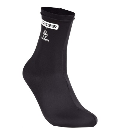 Chaussettes très fines en textille ultra extensible Cressi Fins Socks. Protège des irritations dans les palmes. Noir