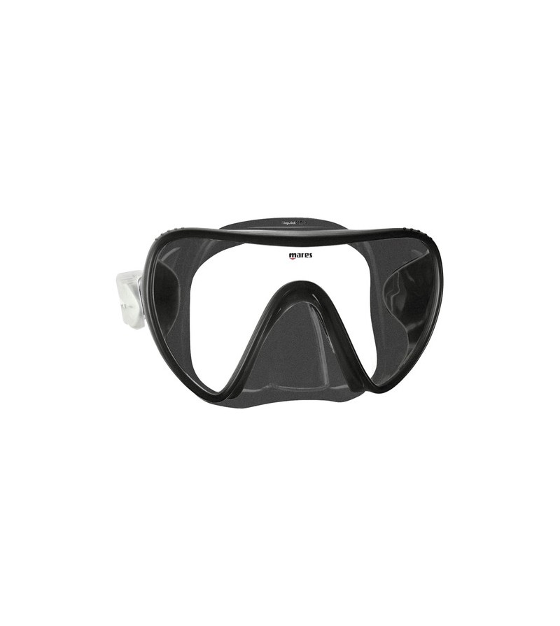 Masque Monoverre sans cerclage Mares Essence en silicone Liquidskin pour la plongeé et le snorkeling - noir