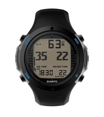 Montre Ordinateur de plongée Suunto D6i Novo Noir avec mode apnée + interface USB