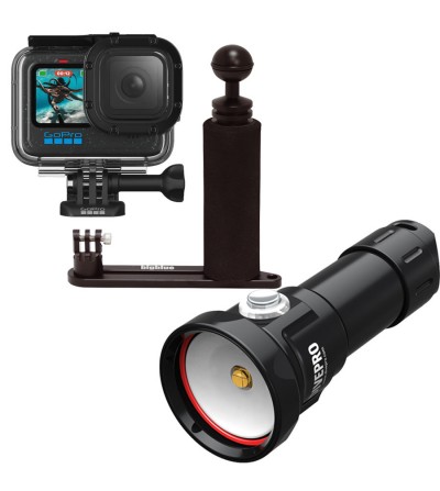 Pack Caméra Gopro HERO 13 Black + Caisson + Platine + Phare DivePro D40F