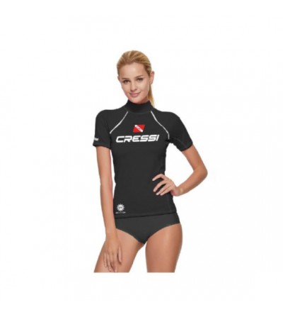 Top Cressi Rashguard Dive Center Manches courtes - Femme