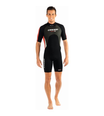 Shorty Cressi Med-X 2.5mm Rouge - Homme