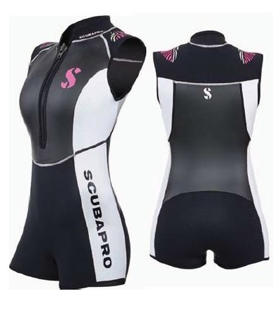 Combinaison Shorty Scubapro Hybrid 2mm Femme pour la plongée & le snorkeling en eau chaude - Chic et raffiné