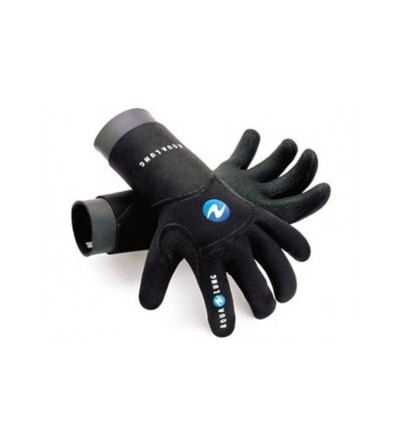 Les gants de plongée Aqua Lung Dry-comfort en néoprène 4mm sont étanches, avec double manchon et anti-dérapant sur les paumes