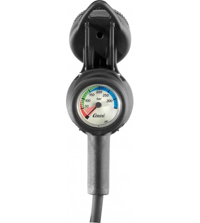 Console Cressi 3 instruments équipée d'une boussole-compas, d'un profondimètre et d'un minimanomètre 350 bar