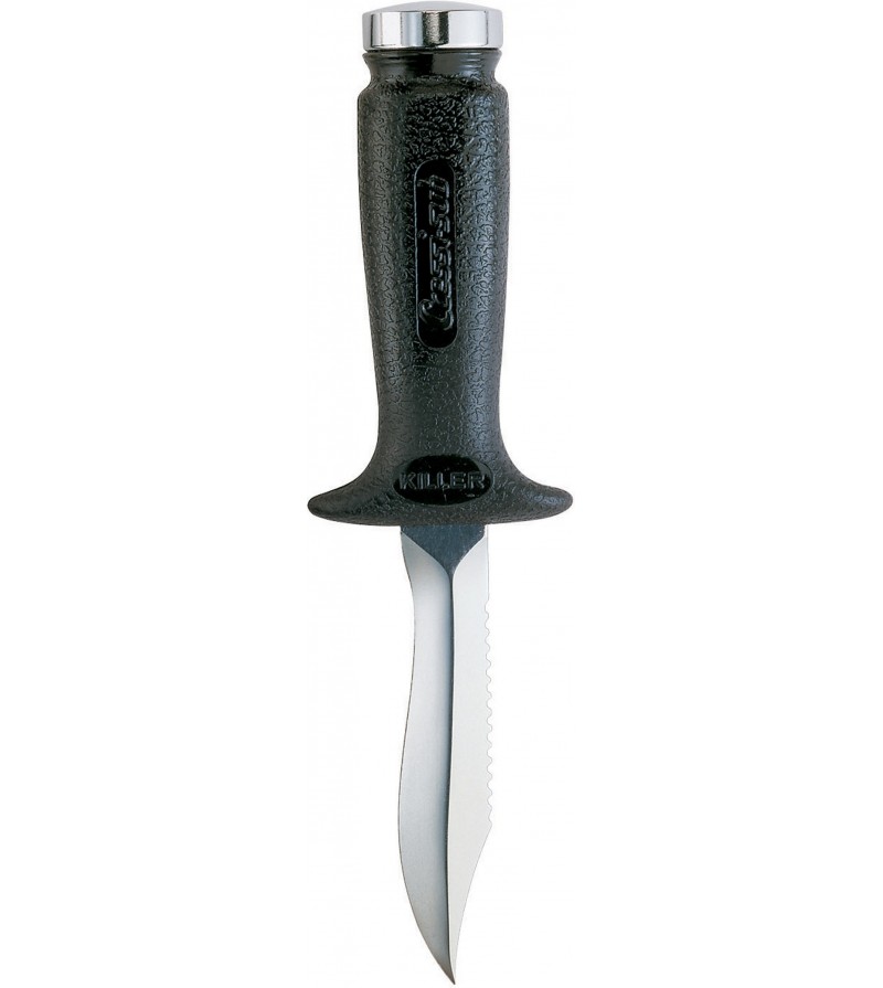 Petit couteau de plongée & chasse sous-marine Cressi Killer. Lame inox 87mm avec une excellente pénétration.