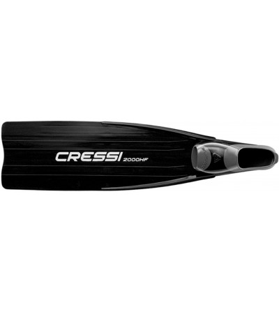 Longues palmes d'apnée, chasse & plongée Cressi Gara 2000 HF avec voilure rigide noire. Légères & puissantes à la fois