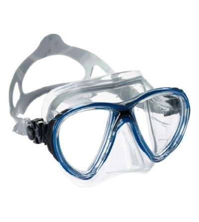 Masque Cressi Big Eyes Evolution Crystal en silicone transparent pour plongée, apnée & snorkeling. Jaune, bleu, rose, noir
