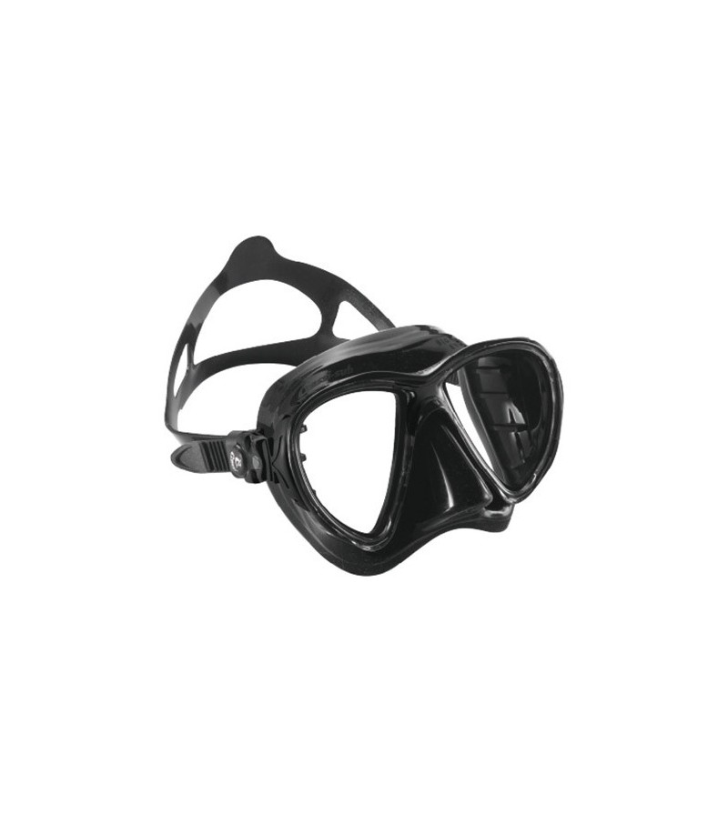 Masque Cressi Big Eyes Evolution en silicone souple noir pour la chasse sous-marine, la plongée, l'apnée & le snorkeling.