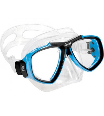 Masque Cressi Focus en silicone transparent ou noir pour la plongée, l'apnée & le snorkeling. En jaune, bleu, rose, noir