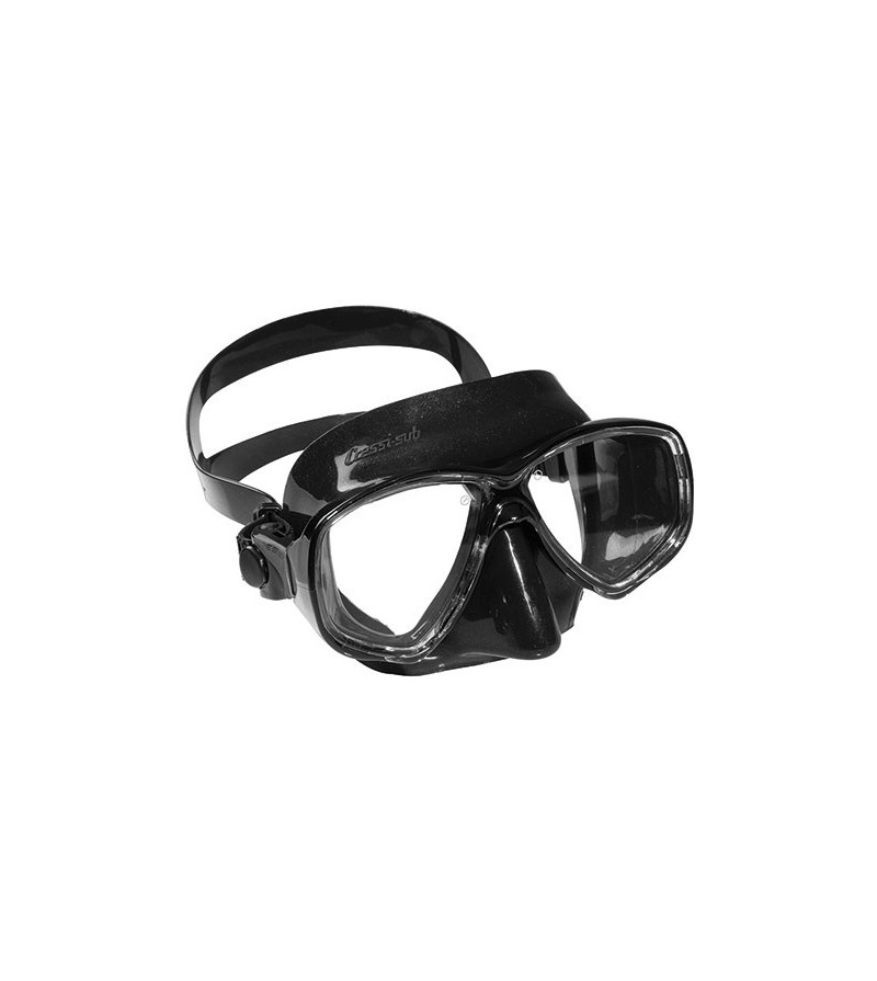 Masque Cressi Marea en silicone noir pour le snorkeling, la natation mais aussi pour la plongée, l'apnée & la chasse sous-marine