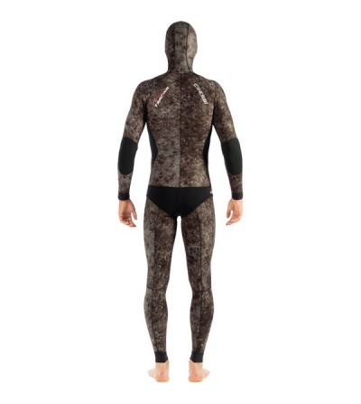 Pantalon de combinaison Cressi Tracina en néoprène 3.5mm pour la chasse sous-marine & l'apnée - Camouflage marron foncé