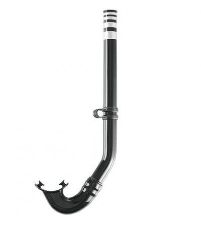 Tuba noir classique Cressi Gringo Black pour le PMT, l'apnée et la chasse sous-marine
