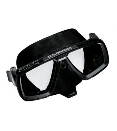 Masque deux verres Aqualung Look Noir avec verre trempé pour la plongée, la chasse sous-marine, l'apnée & le snorkeling
