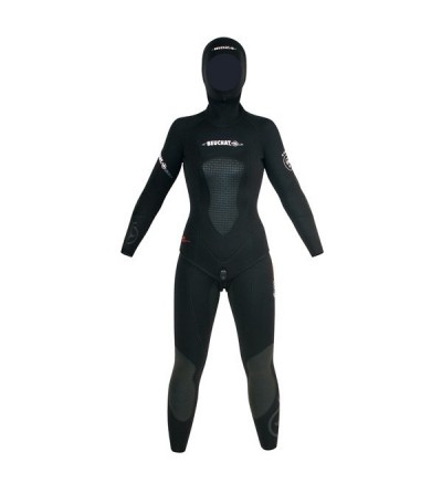 Pantalon Pro de combinaison Femme Beuchat Athena en néoprène souple Elaskin refendu 7mm pour la chasse sous-marine et l'apnée