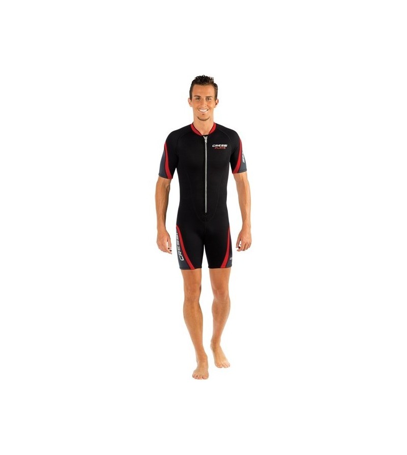 Shorty Homme Cressi Playa en néoprène 2.5mm doublé deux faces pour la plongée & le snorkeling en eau chaude