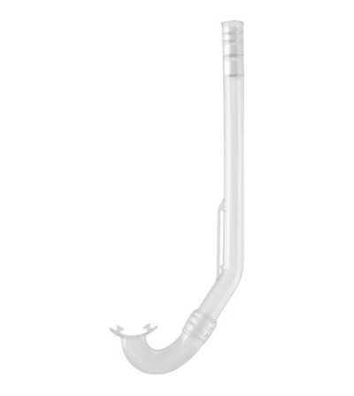 Tuba transparent classique sans soupape Cressi Minigringo spécialement adapté pour le snorkeling & l'apnée enfant
