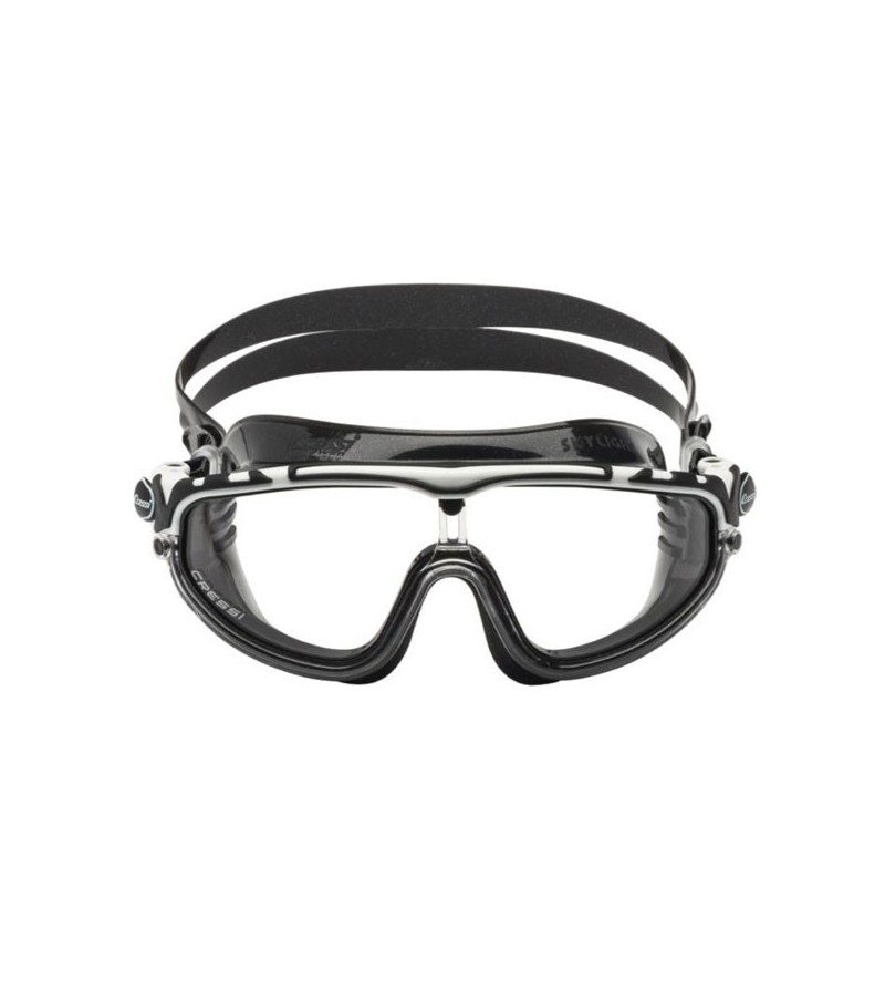 Lunettes masque de nage Cressi Skylight silicone noir avec large champ de vision & excellente étanchéité noir/blanc