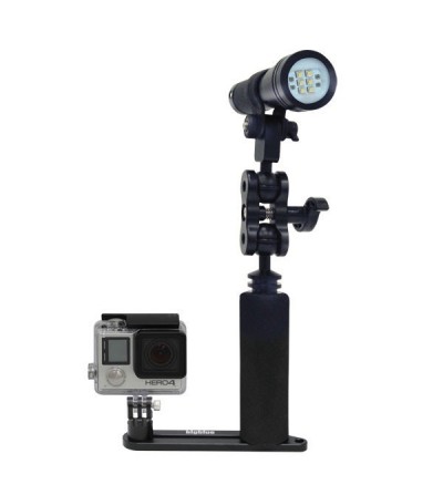  SINGLE ARM TRAY bigblue compatible Go Pro - exemple de montage