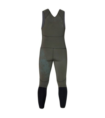 Pantalon pro type salopette Beuchat Espadon Prestige camouflage en néoprène 7mm pour la chasse sous-marine et l'apnée