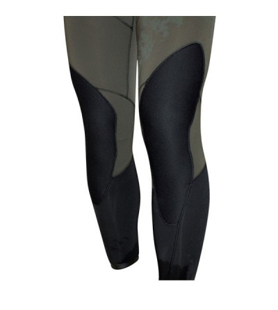 Pantalon pro type salopette Beuchat Espadon Prestige camouflage en néoprène 5mm pour la chasse sous-marine et l'apnée