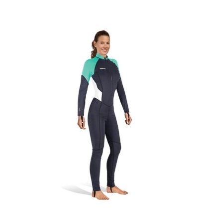 Rash Guard monopièce femme ultra extensible Mares Trilastic Steamer She Dives 2017 peut s'utiliser seul ou comme sous-vêtement