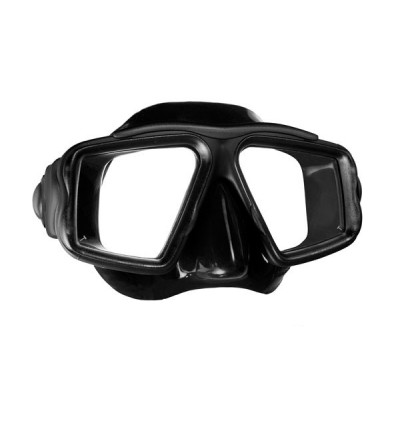 Masque deux verres avec jupe silicone Mares Opera au design classique et de fabrication robuste pour plongée & snorkeling - noir