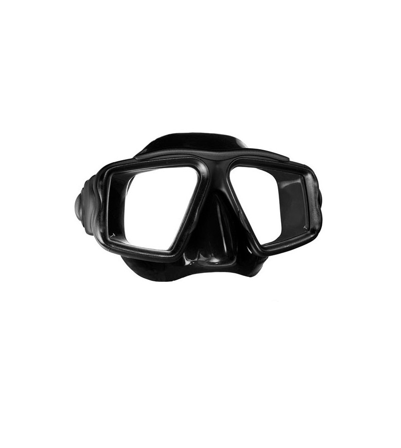 Masque deux verres avec jupe silicone Mares Opera au design classique et de fabrication robuste pour plongée & snorkeling - noir