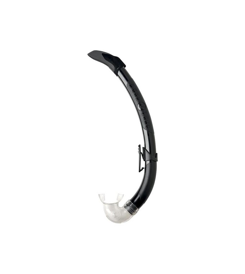 Tuba classique sans soupape Aqua Lung Aquilon avec section en D  et embout ergonomique pour la plongée et le snorkeling - noir